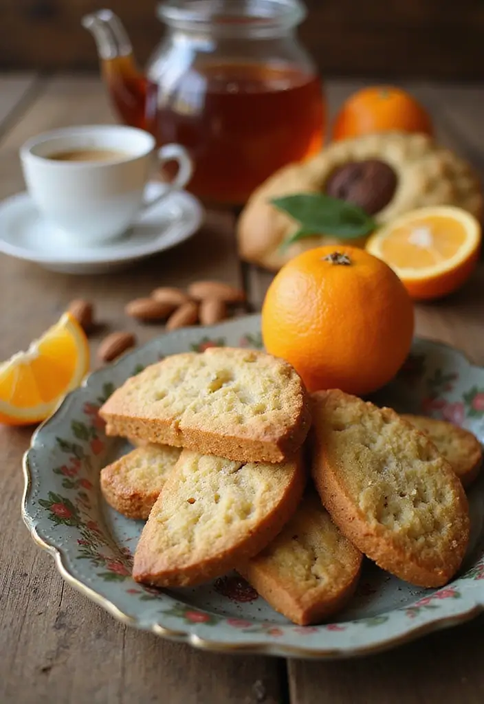 30 Tea Time Snacks That Pair Perfectly with a Cup of Tea 18 30 Tea Time Snacks That Pair Perfectly with a Cup of Tea - 18. Orange Almond Biscotti