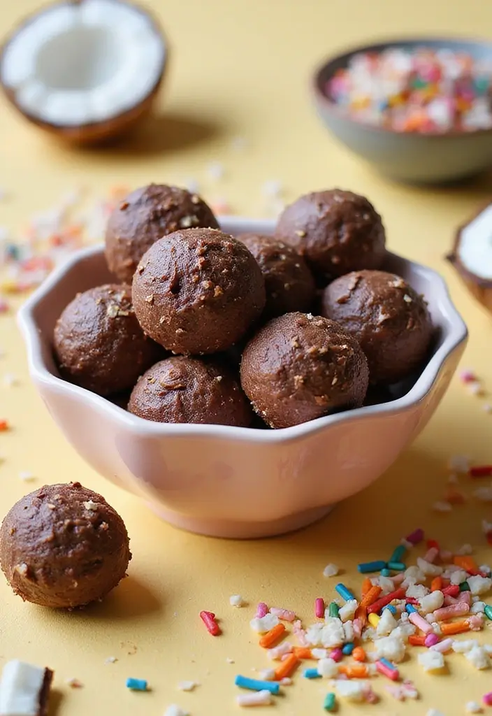 30 Tea Time Snacks That Pair Perfectly with a Cup of Tea 25 30 Tea Time Snacks That Pair Perfectly with a Cup of Tea - 25. Chocolate Coconut Energy Balls