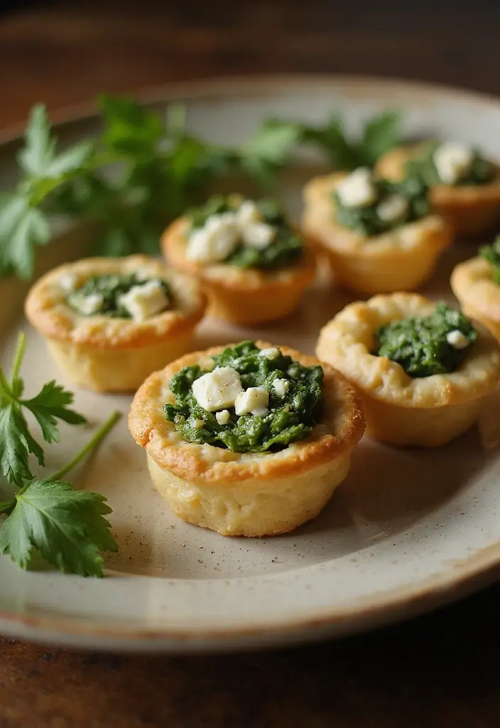 30 Tea Time Snacks That Pair Perfectly with a Cup of Tea 6 30 Tea Time Snacks That Pair Perfectly with a Cup of Tea - 6. Spinach and Feta Puff Pastry Bites