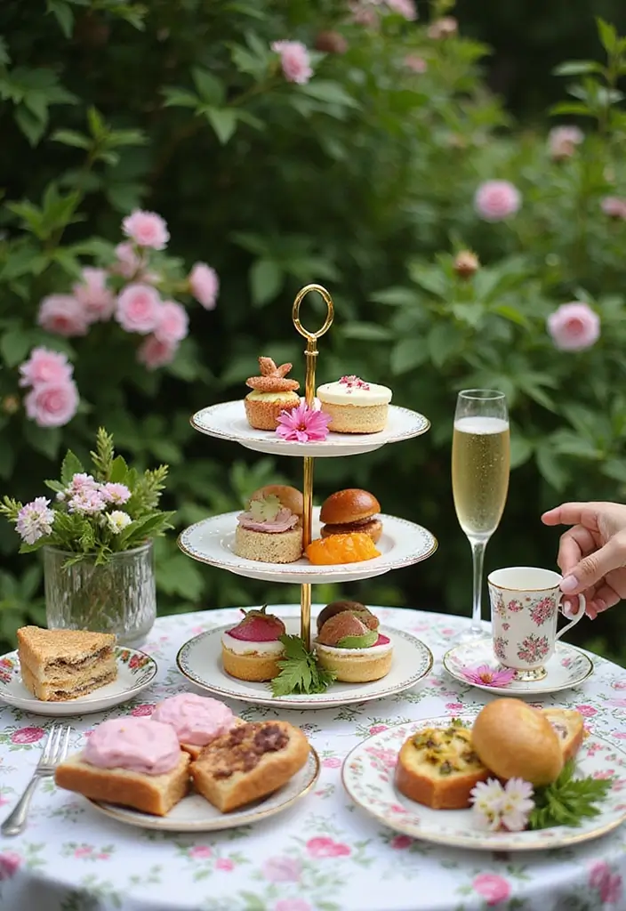 30 Vegan and Plant-Based Afternoon Tea Spots and Inspirations in London 18 30 Vegan and Plant-Based Afternoon Tea Spots and Inspirations in London - 18. The Ivy Chelsea Garden - Floral Vegan Tea