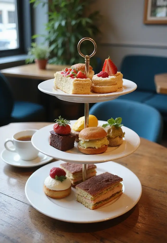 30 Vegan and Plant-Based Afternoon Tea Spots and Inspirations in London 20 30 Vegan and Plant-Based Afternoon Tea Spots and Inspirations in London - 20. The Bluebird - Chic Vegan Afternoon Tea