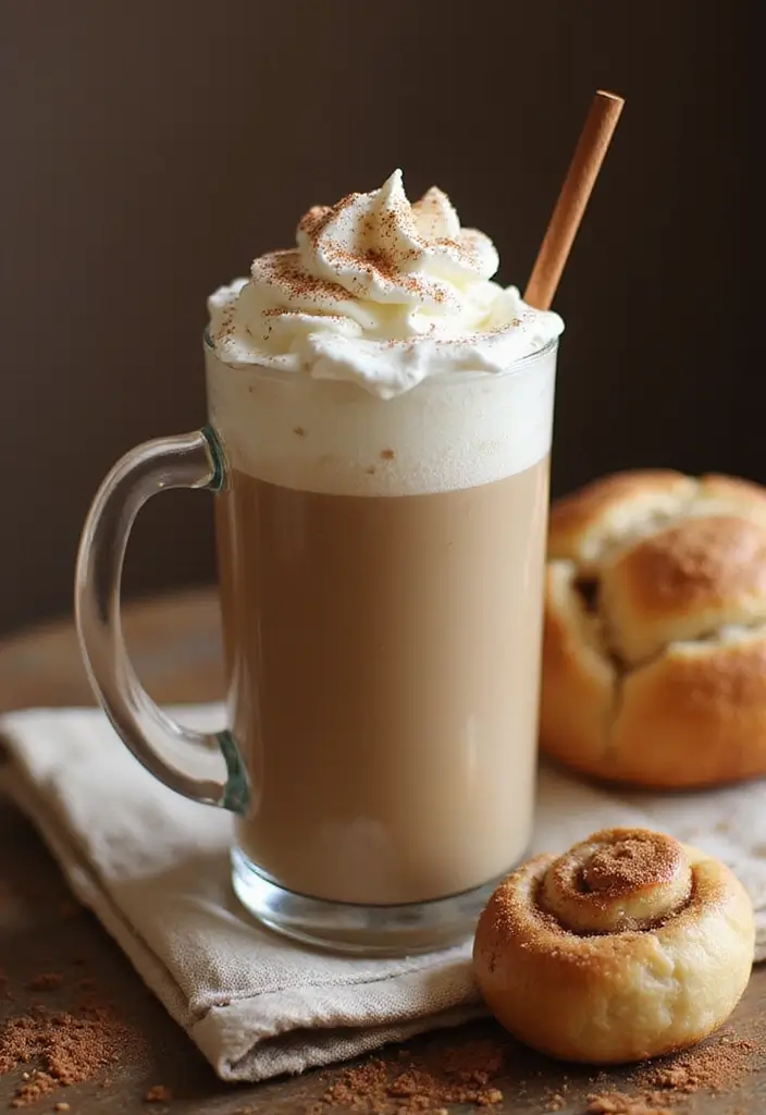 30 Winter Coffee Drinks That Keep You Warm and Cozy 19 30 Winter Coffee Drinks That Keep You Warm and Cozy - 19. Sweet Cinnamon Roll Latte