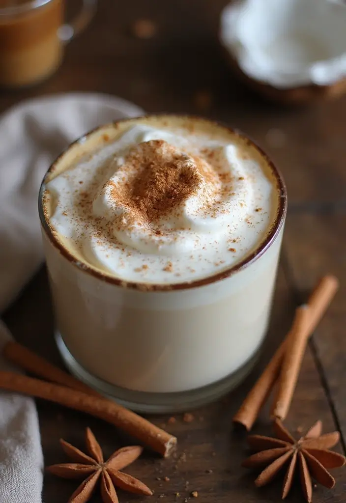 30 Winter Coffee Drinks That Keep You Warm and Cozy 22 30 Winter Coffee Drinks That Keep You Warm and Cozy - 22. Spiced Coconut Milk Coffee