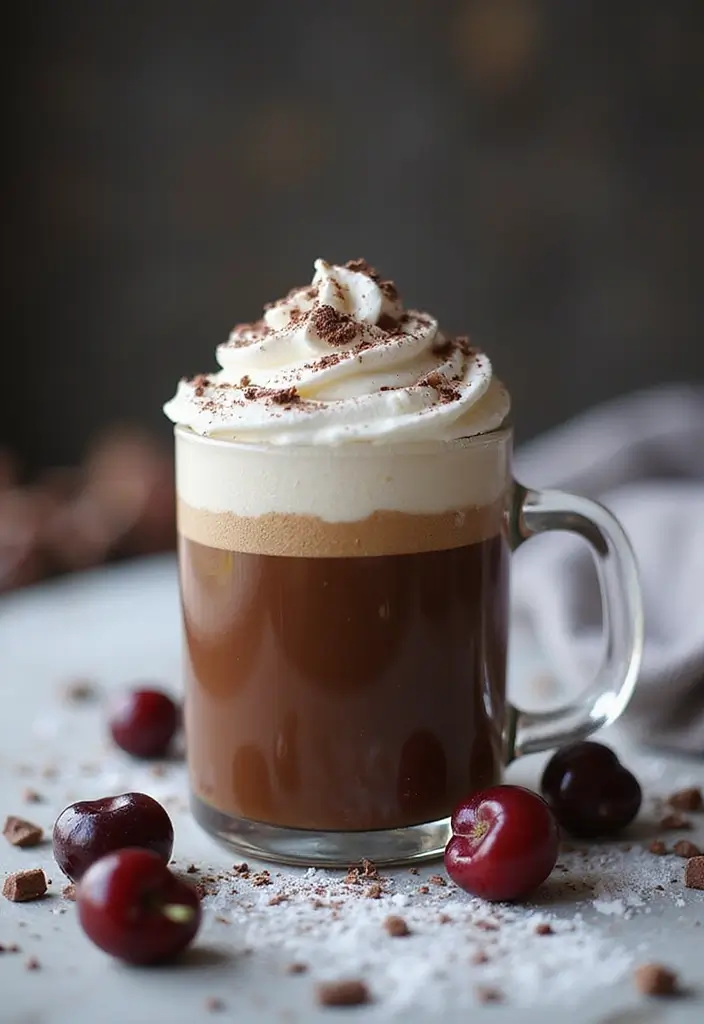 30 Winter Coffee Drinks That Keep You Warm and Cozy 26 30 Winter Coffee Drinks That Keep You Warm and Cozy - 26. Chocolate Cherry Coffee