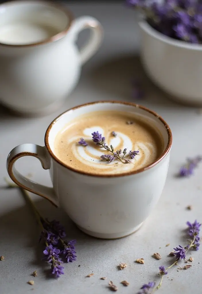 30 Winter Coffee Drinks That Keep You Warm and Cozy 27 30 Winter Coffee Drinks That Keep You Warm and Cozy - 27. Honey Lavender Coffee
