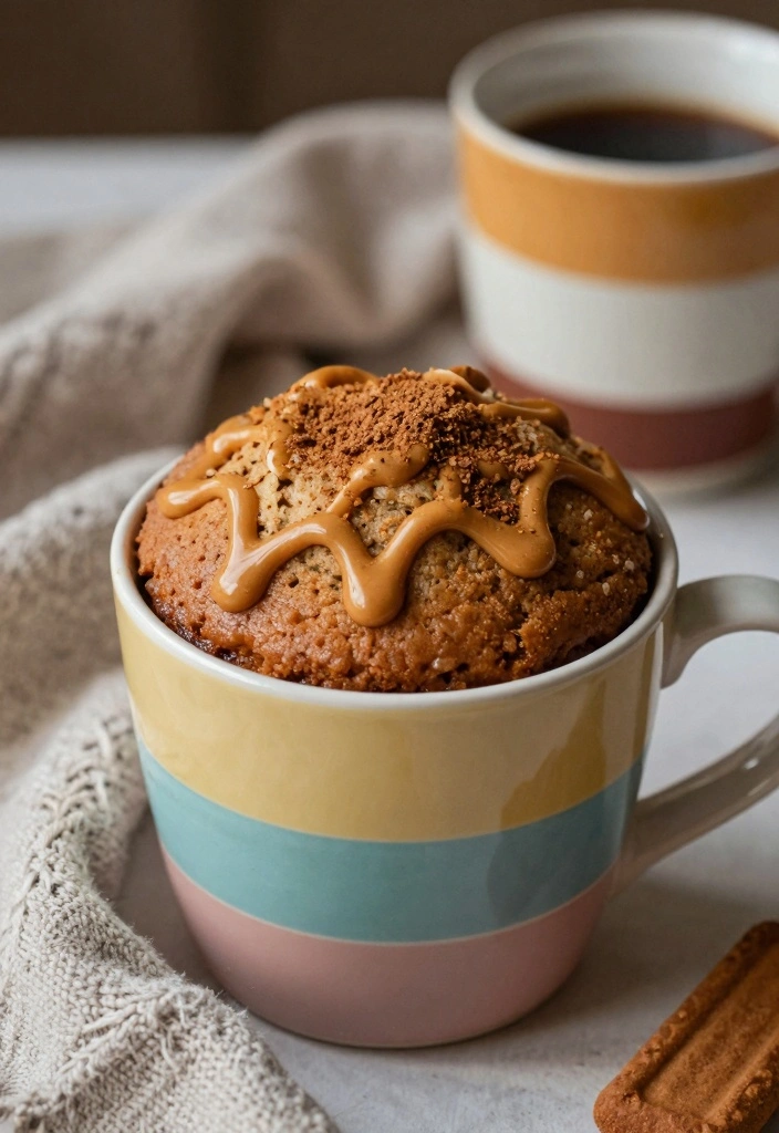 10 Biscoff Cookie Recipes for Rich Spiced Sweetness - 10. Biscoff Mug Cake