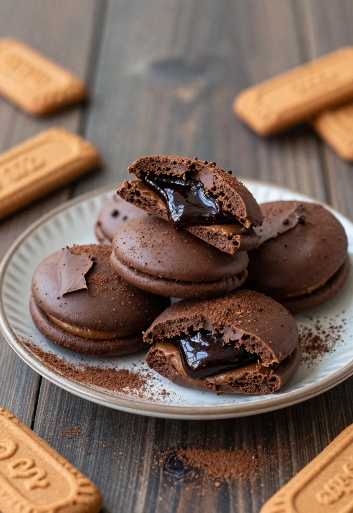 10 Biscoff Cookie Recipes for Rich Spiced Sweetness - 2. Biscoff Stuffed Chocolate Cookies