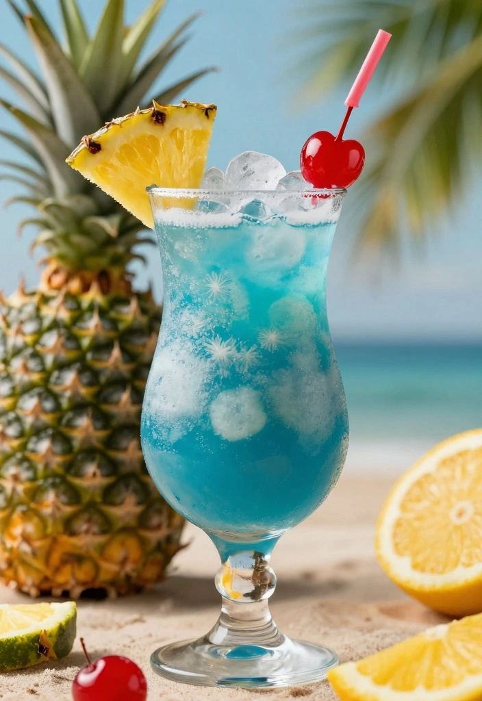10 Blue Cocktail Recipes for Vibrant Eye Catching Drinks - 2. Blue Hawaiian