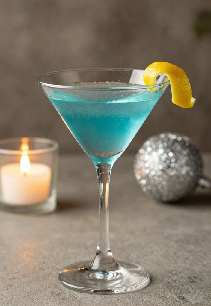 10 Blue Cocktail Recipes for Vibrant Eye Catching Drinks - 3. Ocean Blue Martini