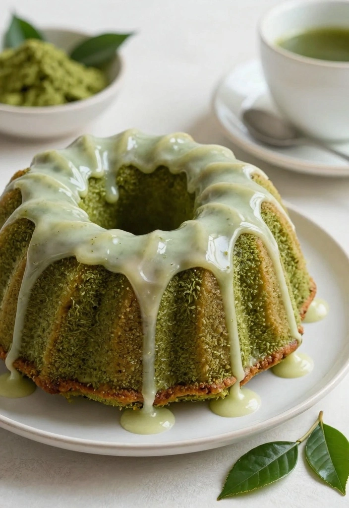 10 Coffee Cake Bundt Recipes for Warm Sweet Mornings 6. Matcha Green Tea Bundt Cake