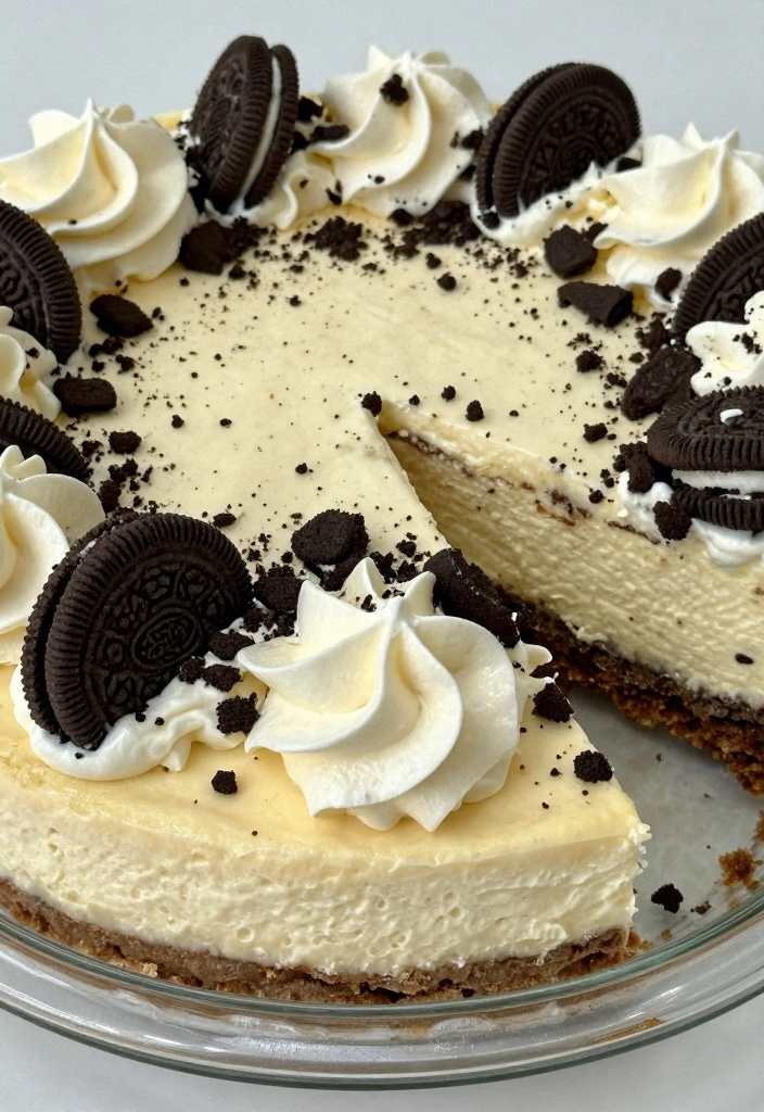 10 Cookie Cheesecake Recipes for Rich Creamy Desserts - 2. No-Bake Oreo Cookie Cheesecake
