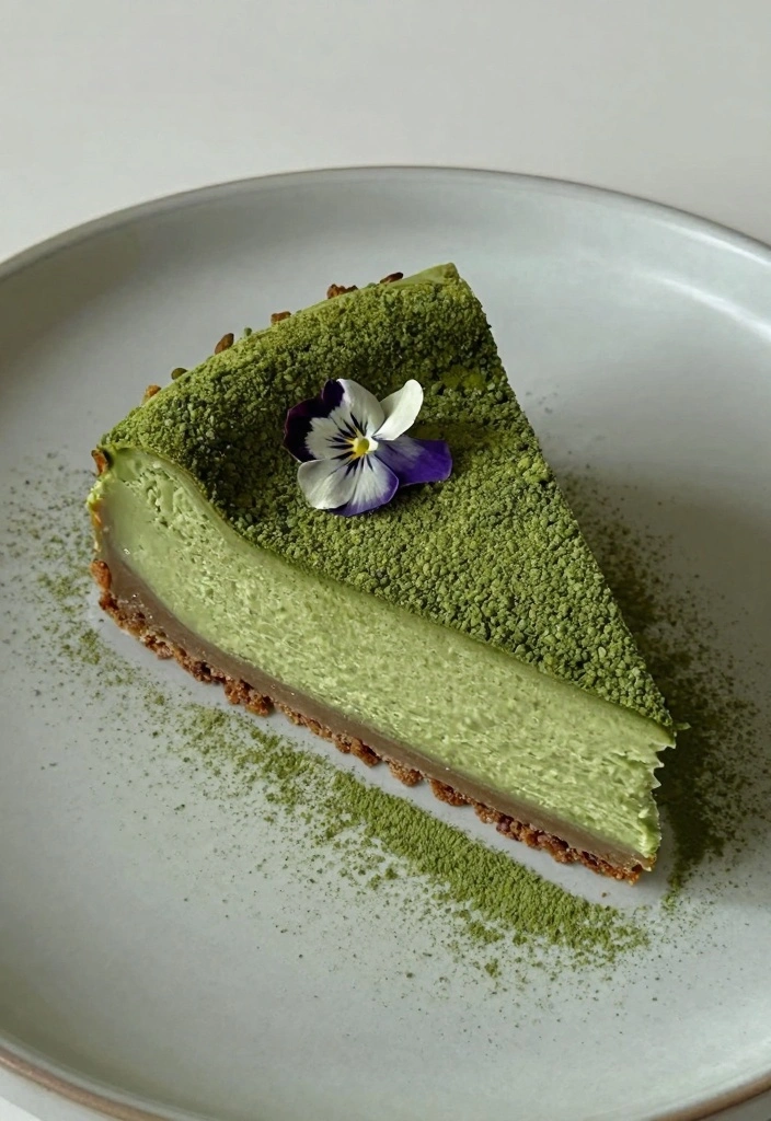 10 Cookie Cheesecake Recipes for Rich Creamy Desserts - 8. Matcha Cookie Cheesecake