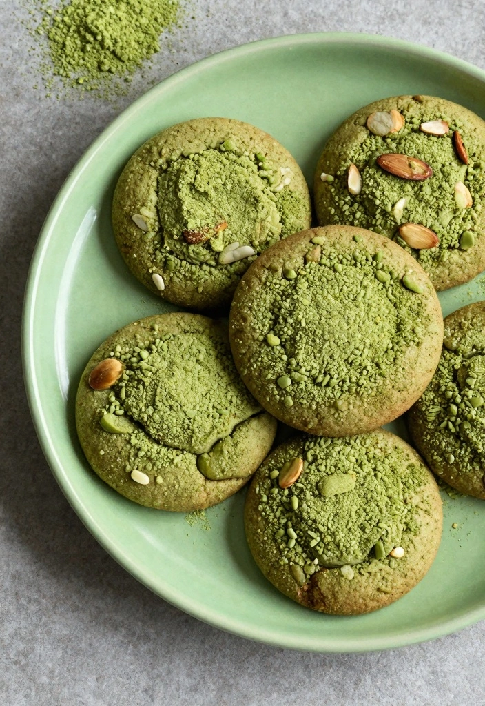 10 Cookie Recipes With Almond Flour for Light Nutty Treats - 10. Almond Flour Matcha Cookies