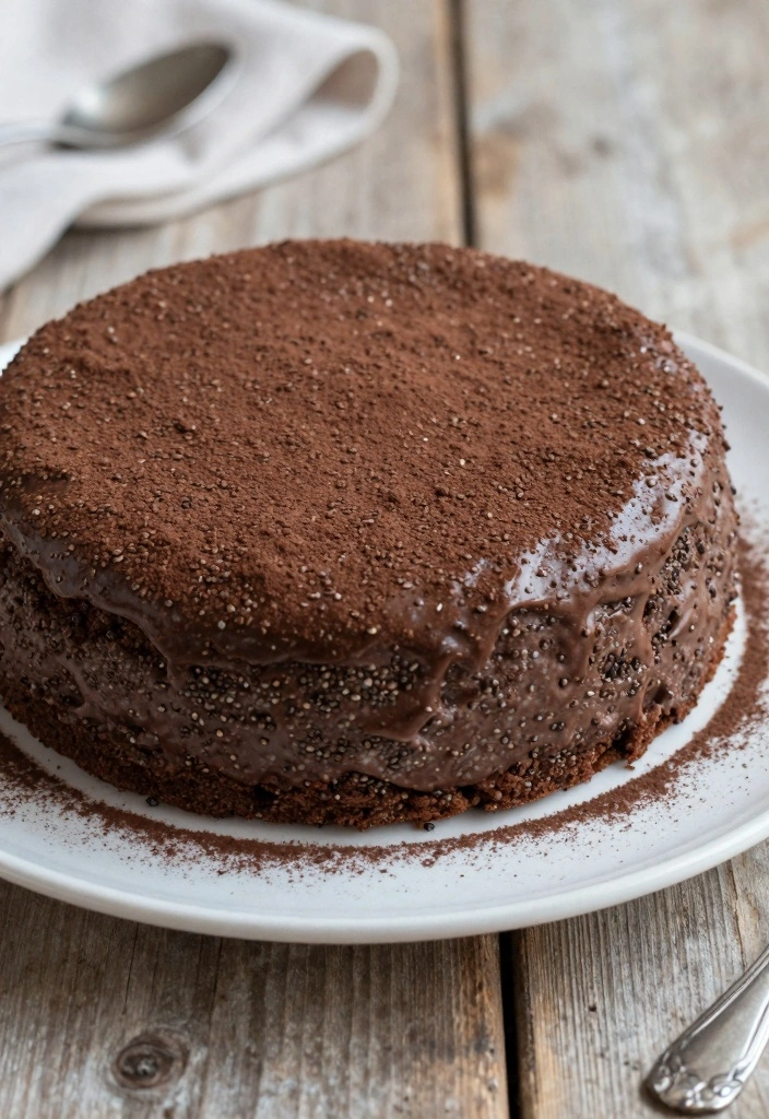 10 Cool Cake Recipes for Fun Creative Desserts - 10. Chocolate Chia Seed Cake