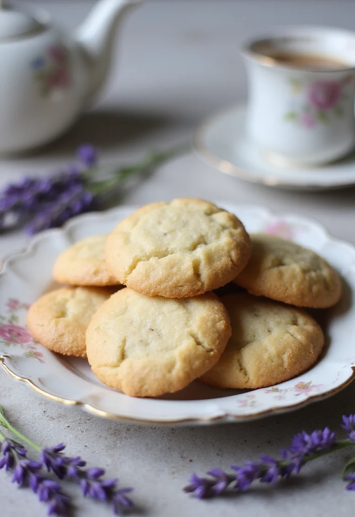 10 Cottagecore Baking Recipes With Cozy Vintage Vibes - 1. Lavender Shortbread Cookies