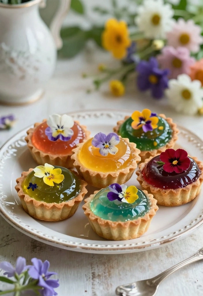 10 Cottagecore Baking Recipes With Cozy Vintage Vibes - 8. Wildflower Jelly Tarts