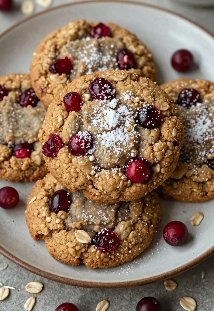 10 Cranberry Cookie Recipes for Bright Tart Flavor - 1. Chewy Cranberry Oatmeal Cookies