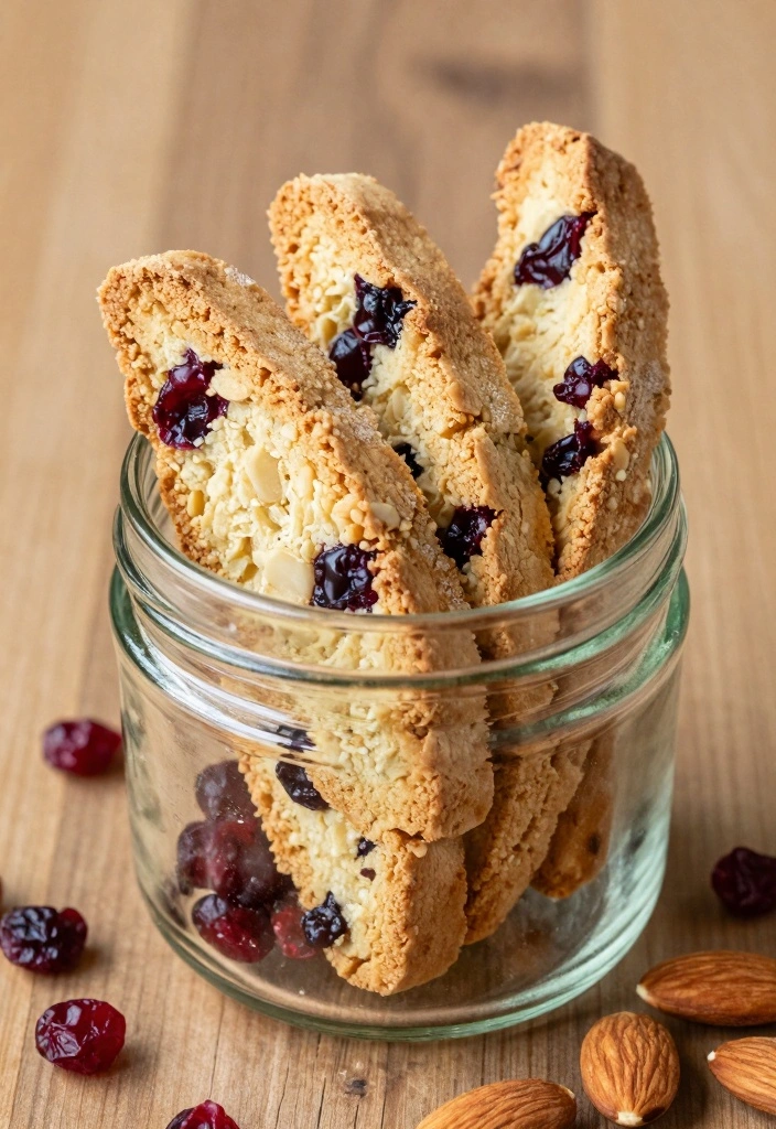 10 Cranberry Cookie Recipes for Bright Tart Flavor - 2. Cranberry Almond Biscotti