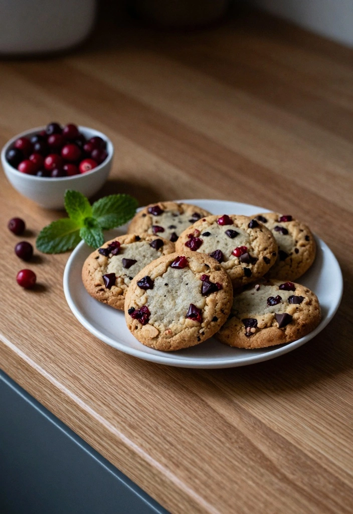 10 Cranberry Cookie Recipes for Bright Tart Flavor - 4. Vegan Cranberry Chocolate Chunk Cookies