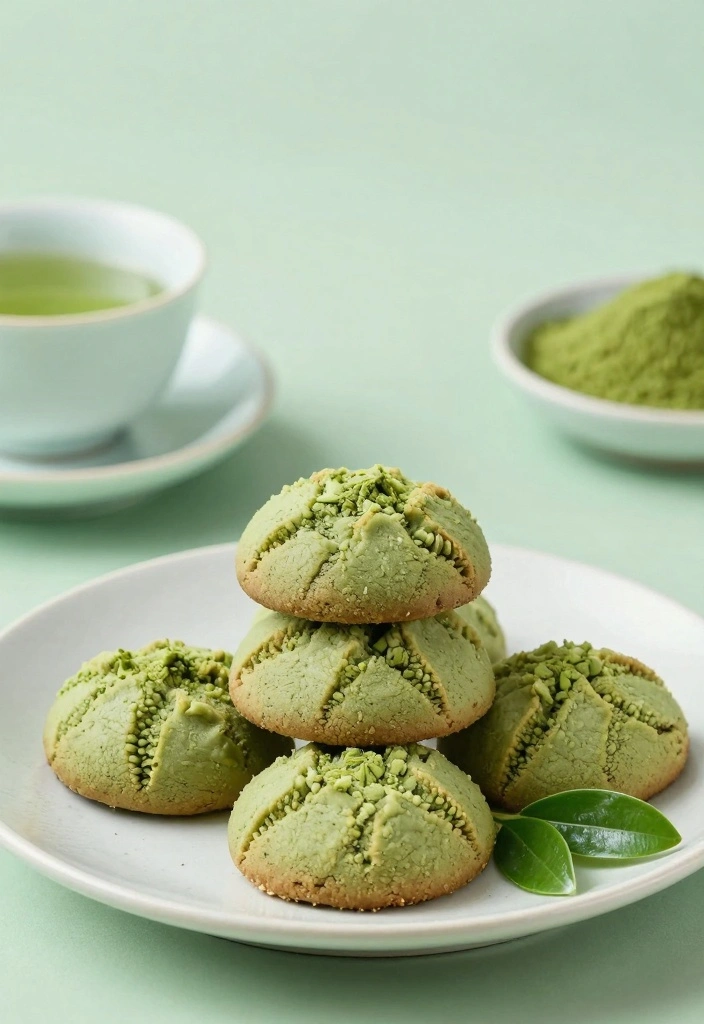 10 Dairy Free Cookie Recipes for Light Easy Baking - 10. Matcha Green Tea Cookies