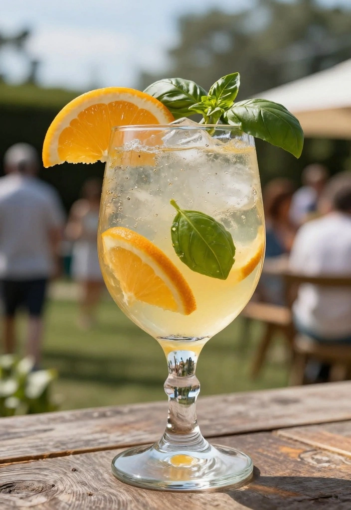 10 Fun Cocktail Recipes for Creative Weekend Mixing - 10. Citrus Basil Spritzer