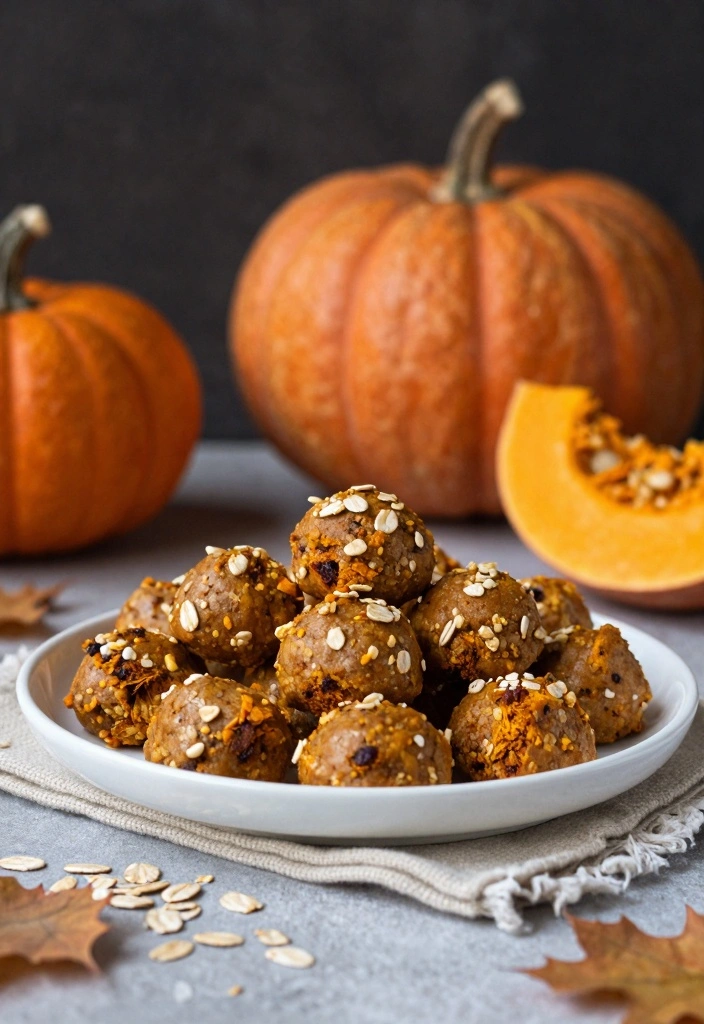 10 Gluten Free Pumpkin Baking Recipes for Cozy Fall Treats - 10. Spiced Pumpkin Energy Bites (Gluten-Free)