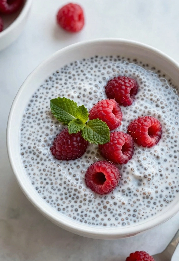 10 Low Carb Dessert Recipes for Light Sweet Cravings - 9. Raspberry Chia Seed Pudding