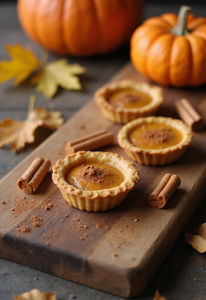 10 Mini Tart Dessert Recipes for Quick Elegant Treats - 10. Pumpkin Spice Mini Tarts