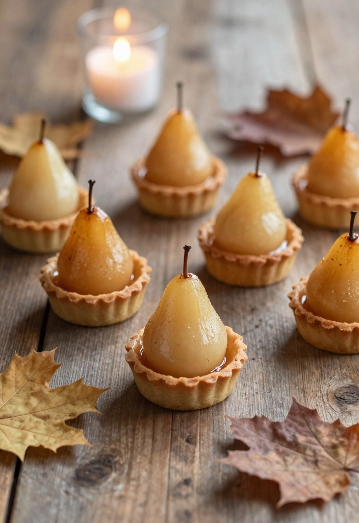 10 Mini Tart Dessert Recipes for Quick Elegant Treats - 4. Caramelized Pear Mini Tarts
