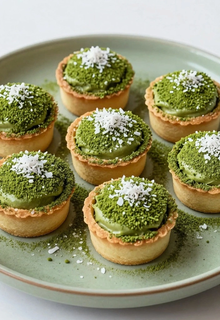 10 Mini Tart Dessert Recipes for Quick Elegant Treats - 5. Matcha Green Tea Mini Tarts