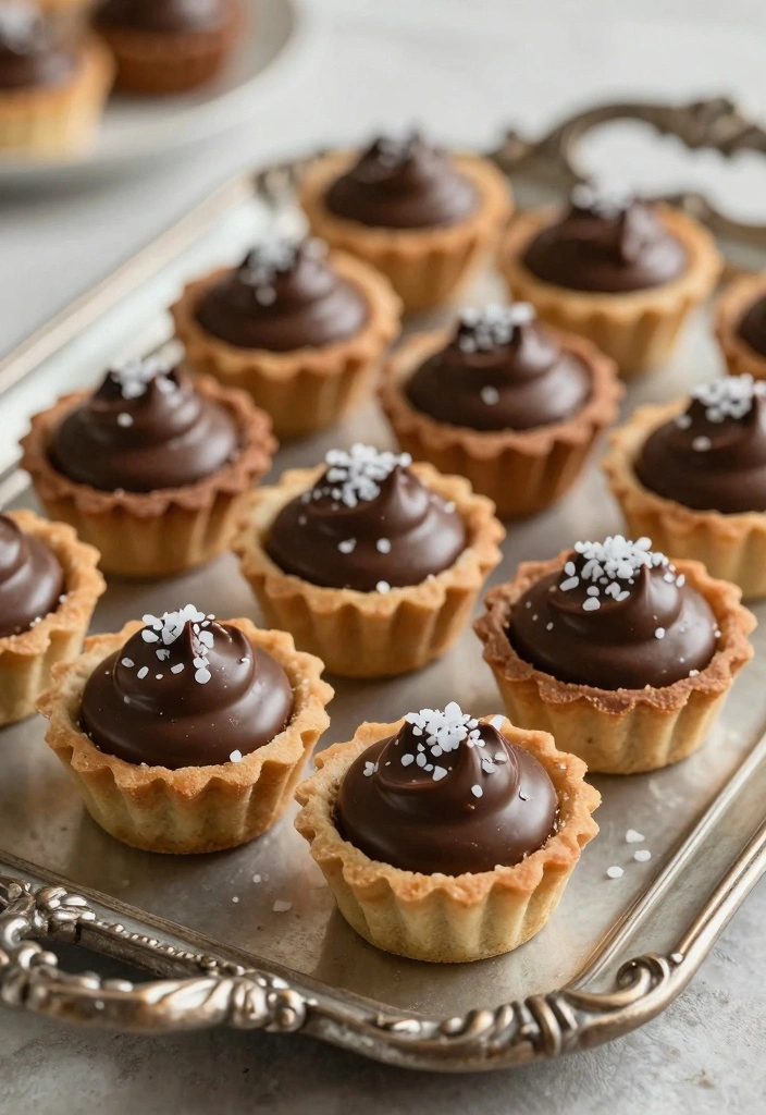 10 Mini Tart Dessert Recipes for Quick Elegant Treats - 7. Salted Caramel Chocolate Mini Tarts