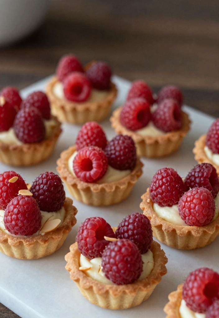 10 Mini Tart Dessert Recipes for Quick Elegant Treats - 9. Raspberry Almond Mini Tarts