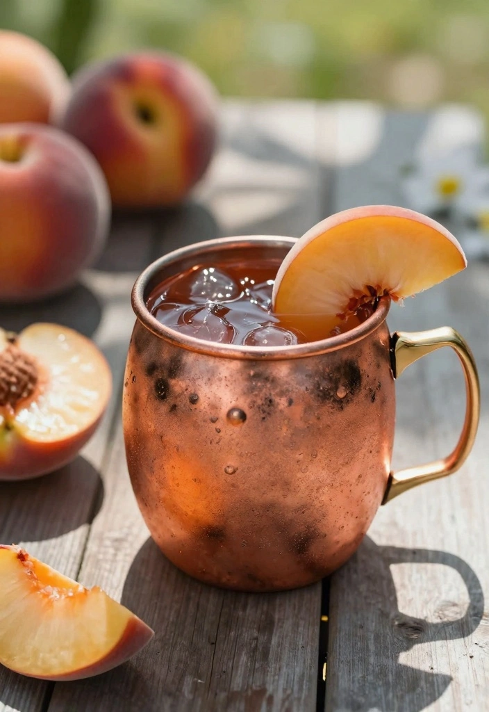 10 Mule Cocktail Recipes for Zesty Ginger Forward Drinks 7. Ginger Peach Mule