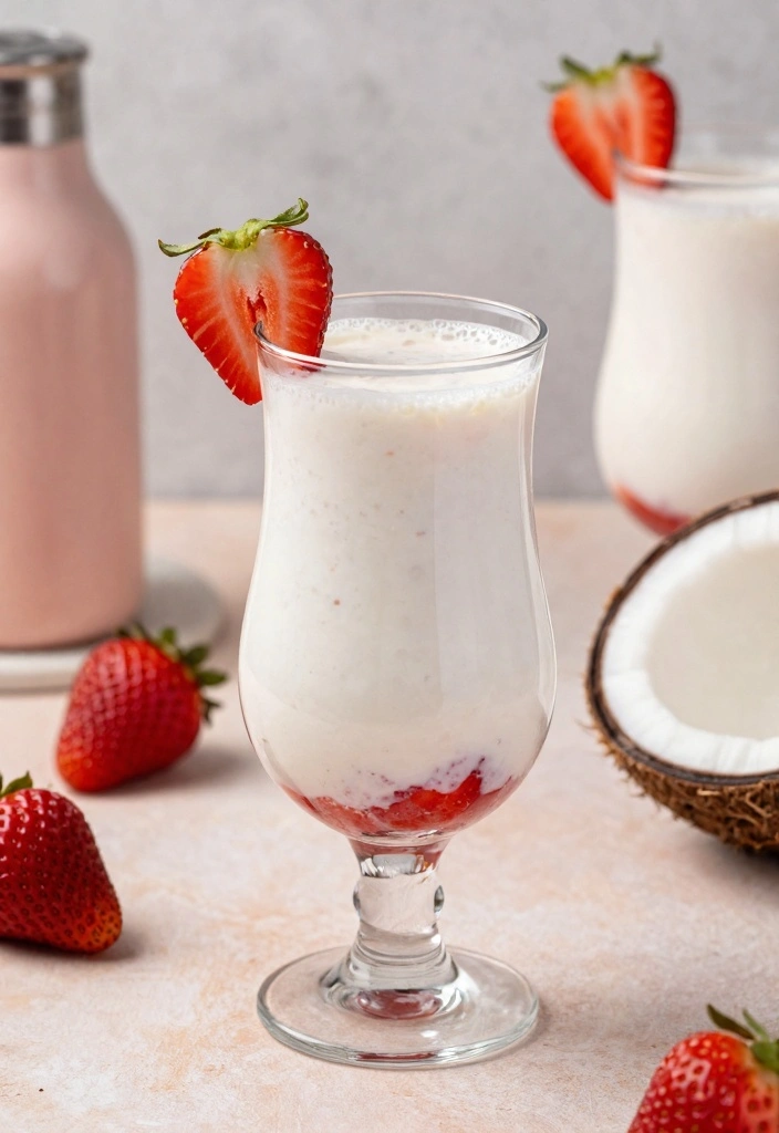 10 Non Alcoholic Cocktail Recipes for Fresh Flavorful Sips 100 10 Non Alcoholic Cocktail Recipes for Fresh Flavorful Sips - 10. Strawberry Coconut Cream