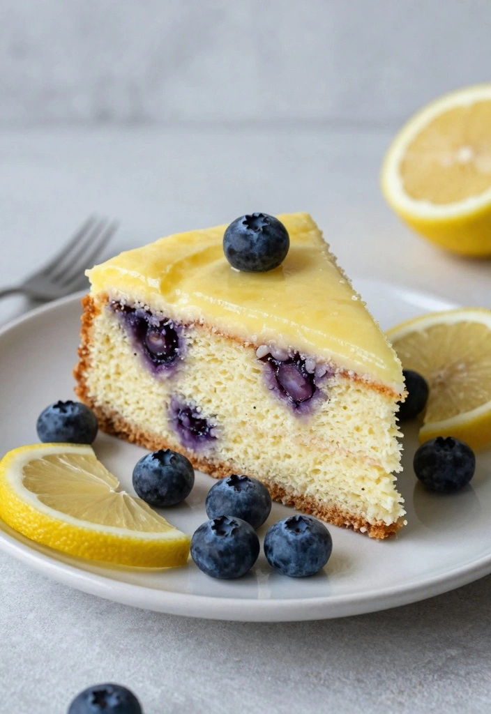 10 Self Rising Flour Cake Recipes for Fast Fluffy Results - 3. Lemon Blueberry Self Rising Flour Cake