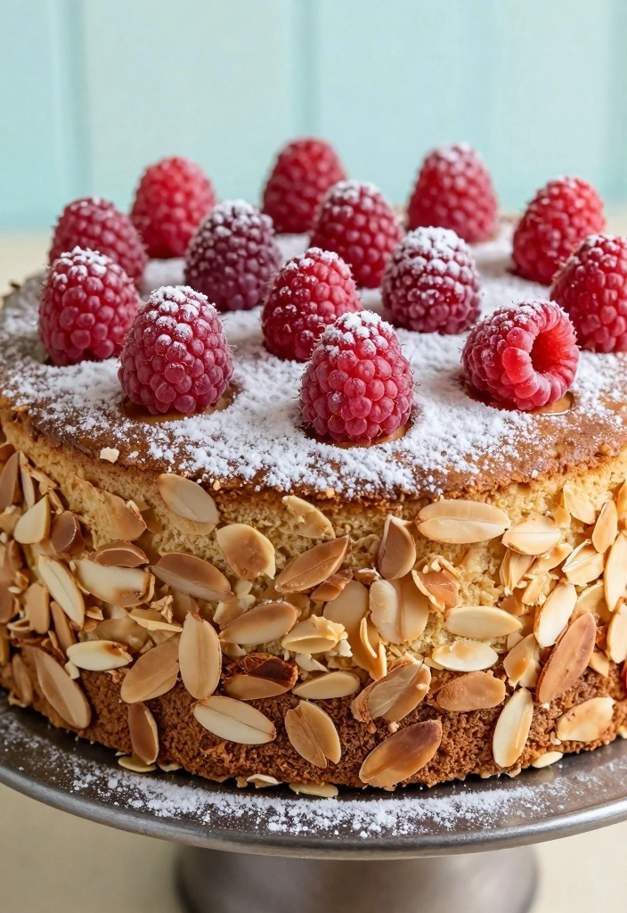 10 Self Rising Flour Cake Recipes for Fast Fluffy Results - 9. Raspberry Almond Self Rising Flour Cake