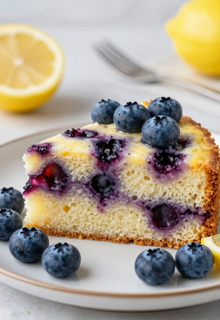 10 Slow Cooker Cake Mix Recipes for Hands Off Desserts - 2. Lemon Blueberry Cake