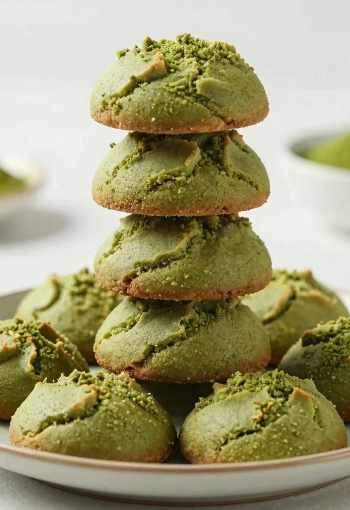 10 Valentine Cookie Recipes for Cute Fun Treats - 6. Matcha Green Tea Cookies