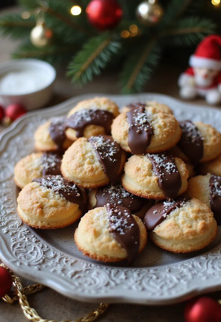 12 Best Holiday Cookie Recipes for Crowd Pleasing Treats 100 12 Best Holiday Cookie Recipes for Crowd Pleasing Treats - 10. Chocolate Dipped Coconut Macaroons