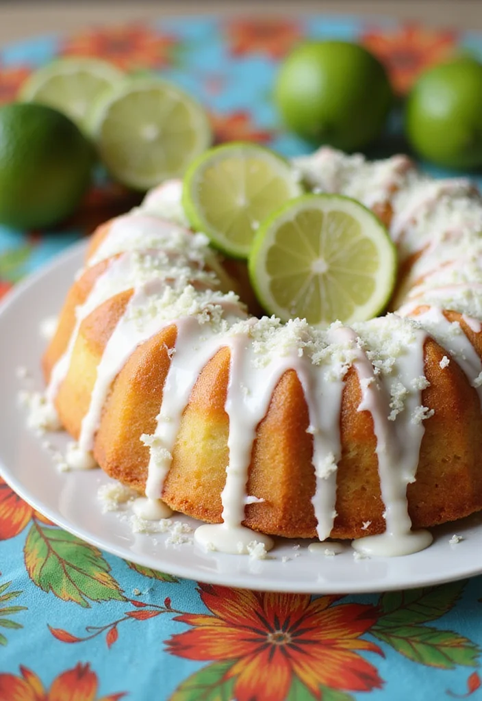12 Best Summer Cake Recipes for Light Fresh Flavor - 4. Coconut Lime Pound Cake