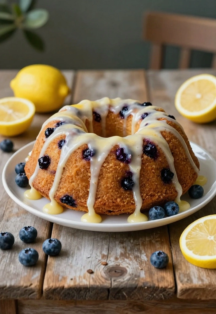 12 Best Summer Cake Recipes for Light Fresh Flavor - 7. Blueberry Lemon Bundt Cake
