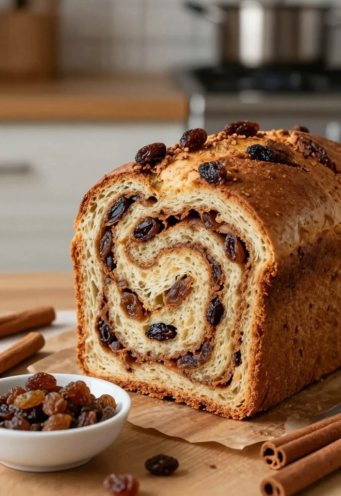 12 Bread Baking Recipes for Simple Fresh Homemade Loaves - 8. Cinnamon Raisin Bread