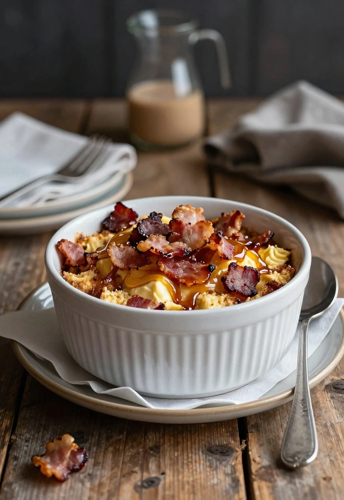 12 Bread Pudding Dessert Recipes for Warm Comforting Sweets - 4. Maple Bacon Bread Pudding