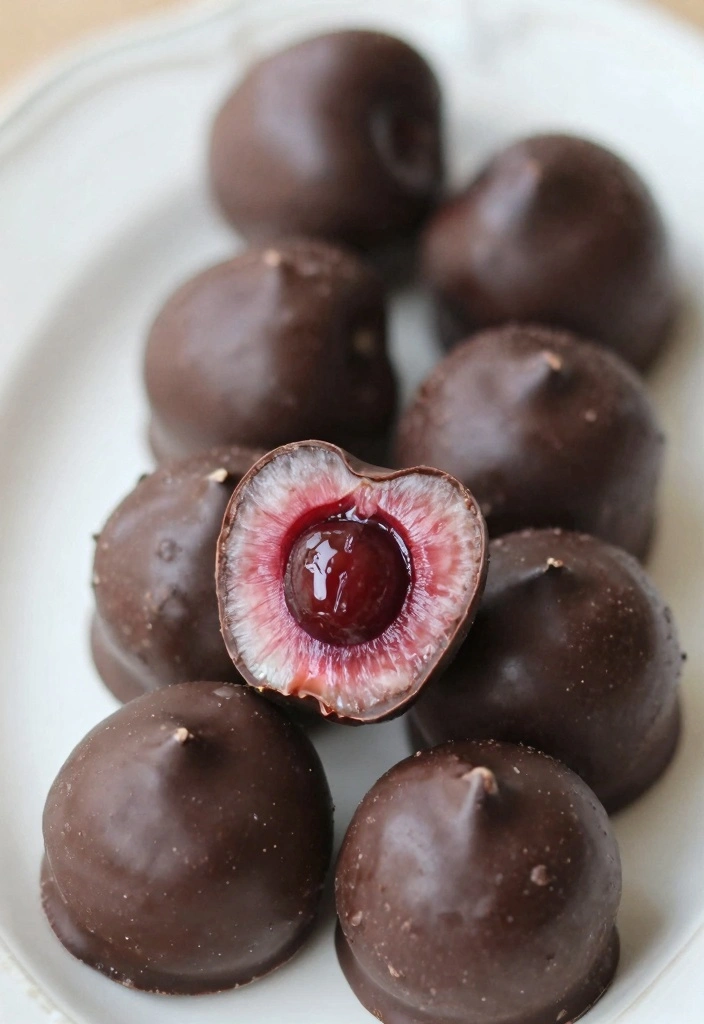 12 Cherry Dessert Recipes for Bright Sweet Flavor - 5. Chocolate Covered Cherries
