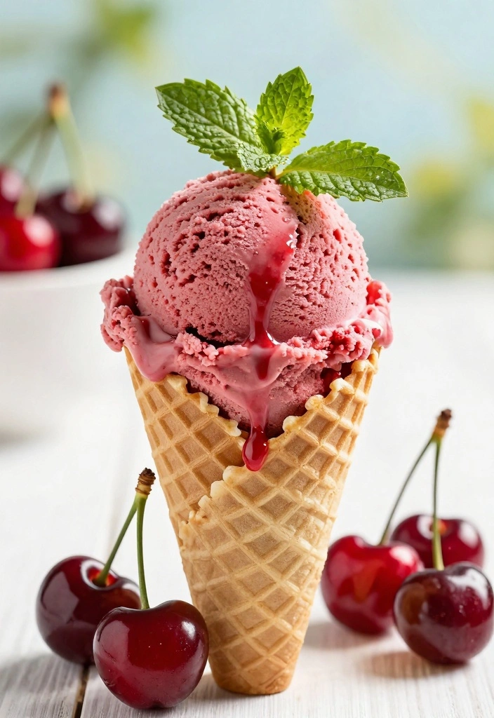12 Cherry Dessert Recipes for Bright Sweet Flavor - 7. Cherry Ice Cream