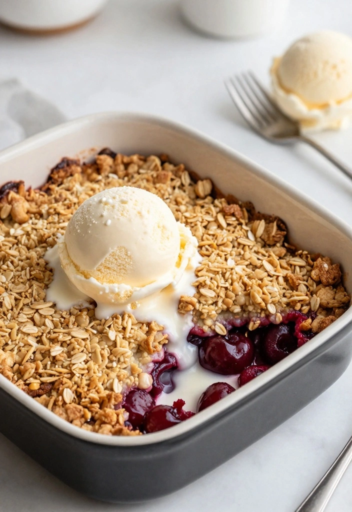 12 Cherry Dessert Recipes for Bright Sweet Flavor - 9. Cherry Crumble
