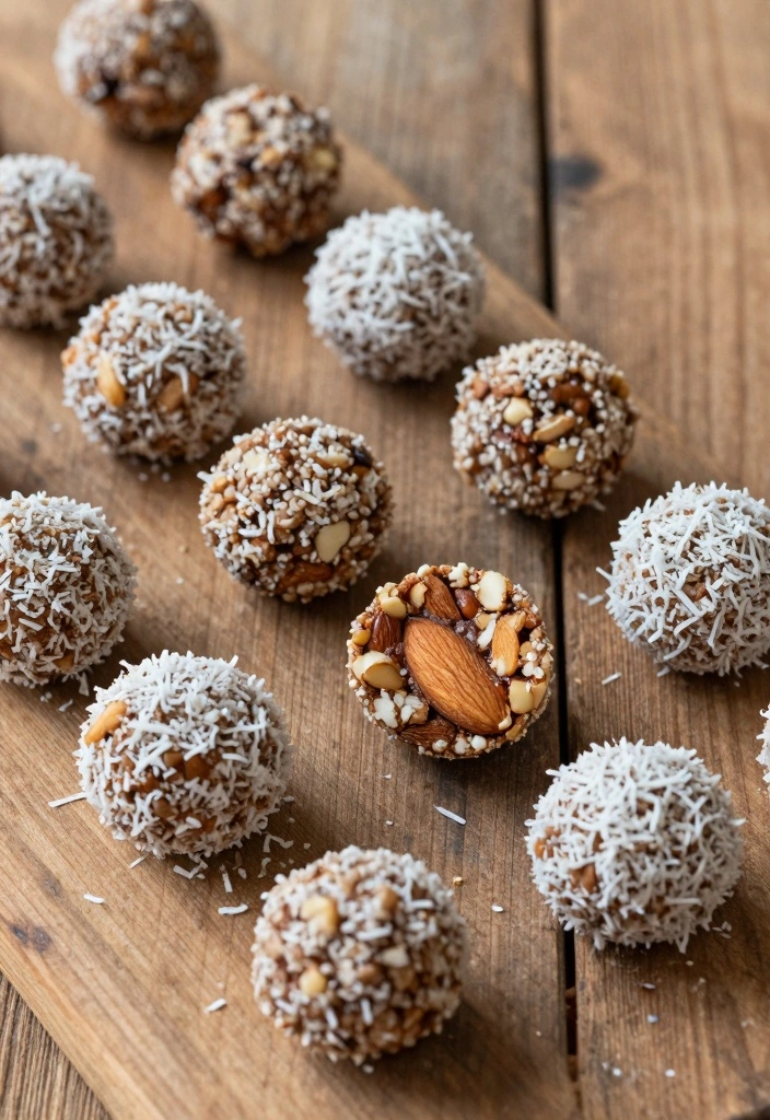 12 Dessert Recipes for Kids With Fun Easy Ideas - 12. Almond Joy Energy Bites