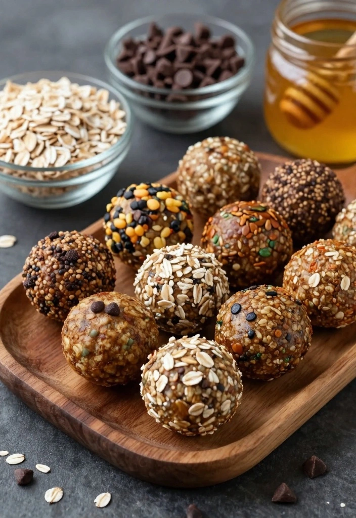 12 Dessert Recipes for Kids With Fun Easy Ideas - 4. Oatmeal Energy Balls