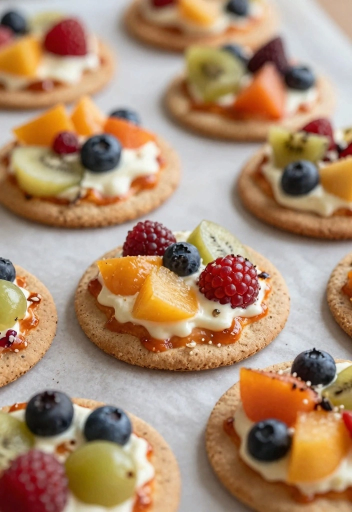 12 Dessert Recipes for Kids With Fun Easy Ideas - 6. Mini Fruit Pizzas