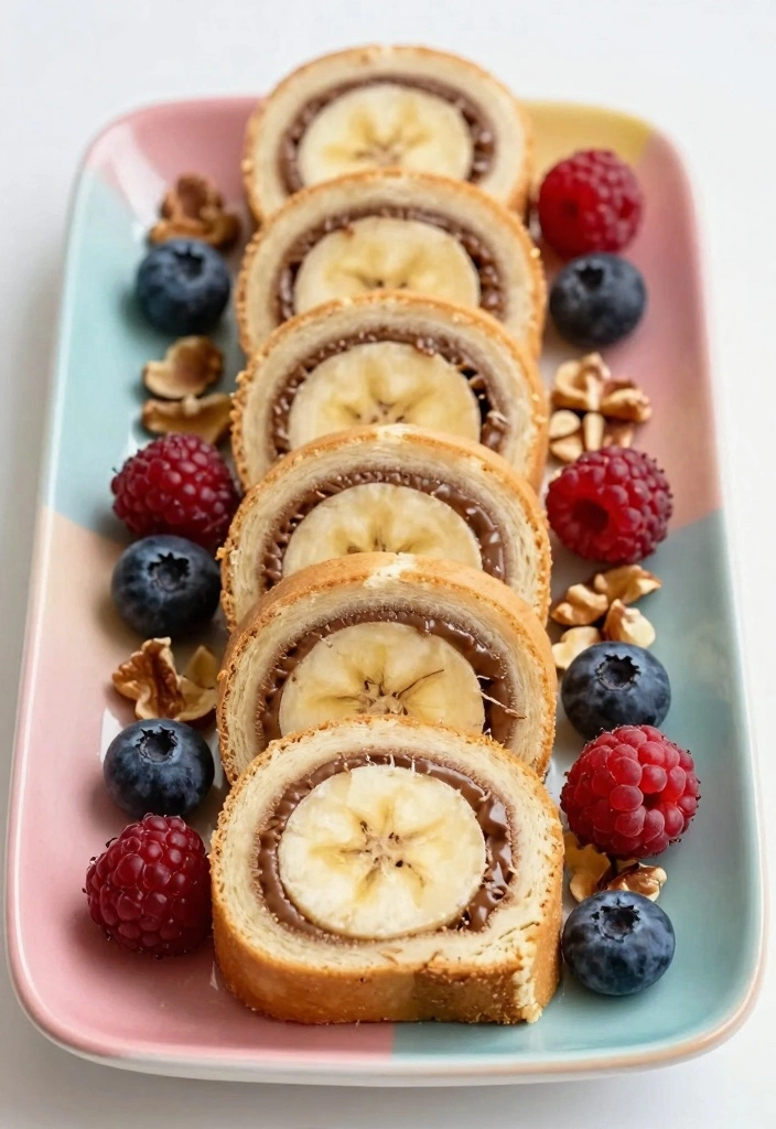 12 Dessert Recipes for Kids With Fun Easy Ideas - 7. Peanut Butter and Banana Roll-Ups